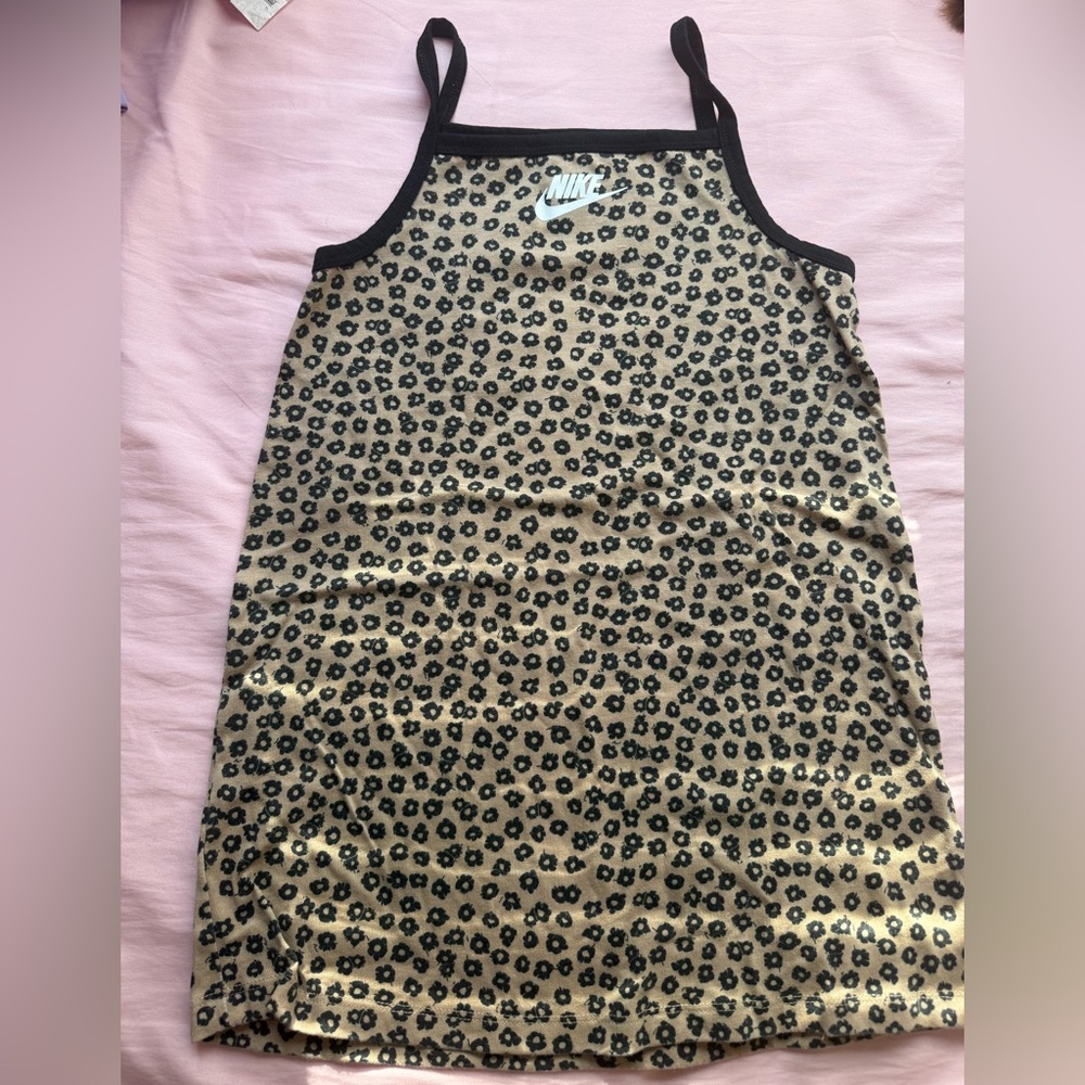 Nike Black and Tan Patterned Dress